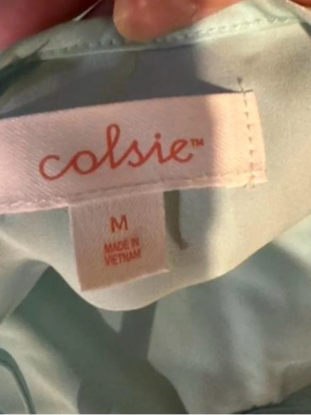 Colsie Light Blue Satin Cami & Shorts Sleep Set